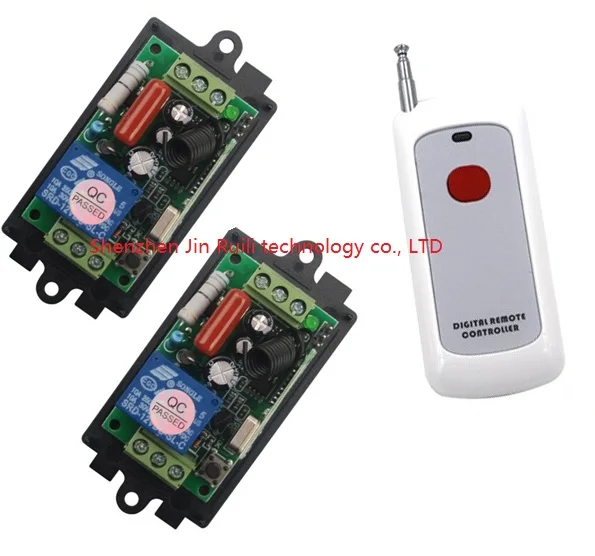 

Smart control electrical curtain wireless remote control switch 1x1 button transmitter and 2x220V 110V 1CH switch JRL-6009