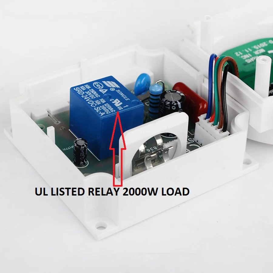 TM619H2-16G 230VAC 16A 3500W 7 Days Weekly Programmable Digital Timer Switch Output 220V Voltage Inside Battery Dustproof Cover