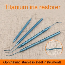 Ophthalmic stainless steel single head double head iris restorer surgical tool broken nuclear knife nuclear cleaver microscopy