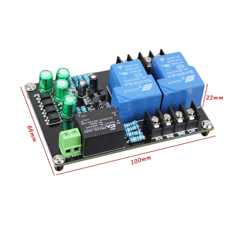 AIYIMA 900W High Power Speaker Protection Board 30A Power Protection Board 2 channels AC100V-220V for Speaker Amplifier