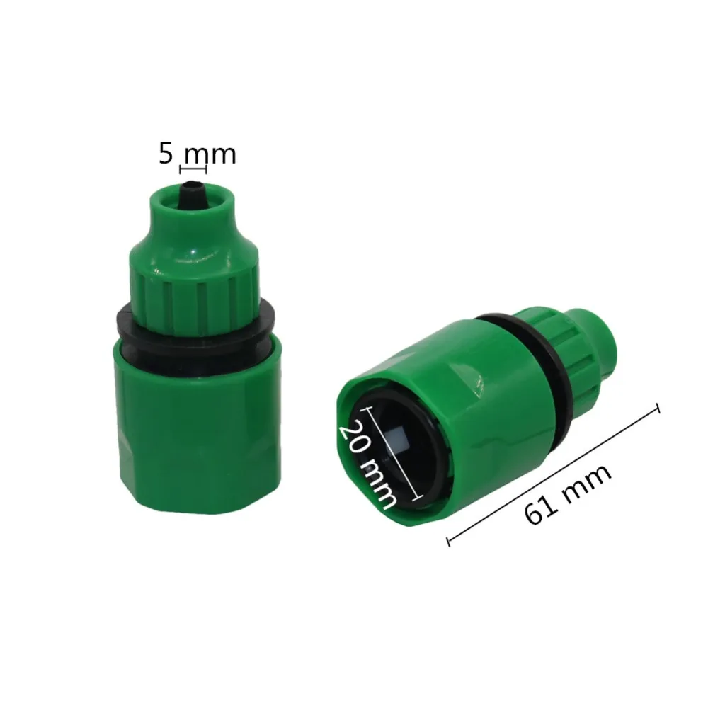 1/4 Inch,3/8 Inch Hose Quick Connectors Agriculture Garden Water Quick Coupling Irrigation Pipe Fittings 2 Pcs