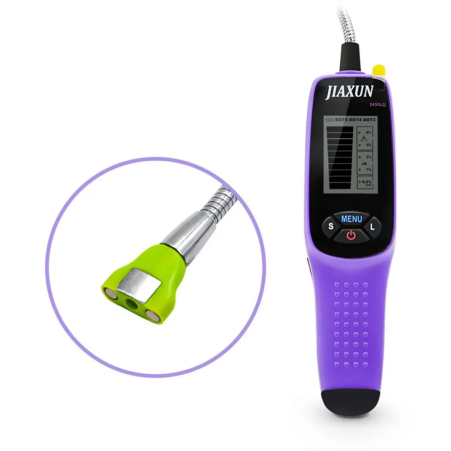 For Jiaxun 3451L Brake Fluid Tester Digital Brake Fluid Inspection Tester With LED Lights Large Screen Display Automotive Tool