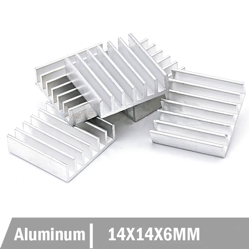 

5000PCS Gdstime 14*14*6mm Cooler Radiator Aluminum Heatsink Heat sink for Electronic Chip Heat dissipation Cooling Pads