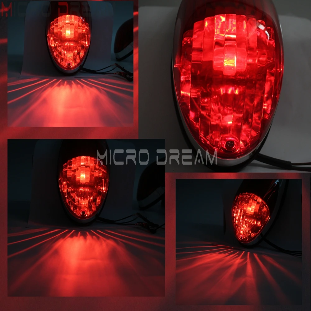 Motorcycle Taillight For Yamaha Suzuki Honda Shadow V-Star Kawasaki Vulcan 900 1500 VN900C Harley Crusiser Rear Light Stop Lamp