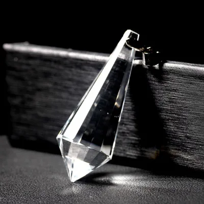 

1PCS Natural white crystal pendant single point 12 - sided pendant pendant.