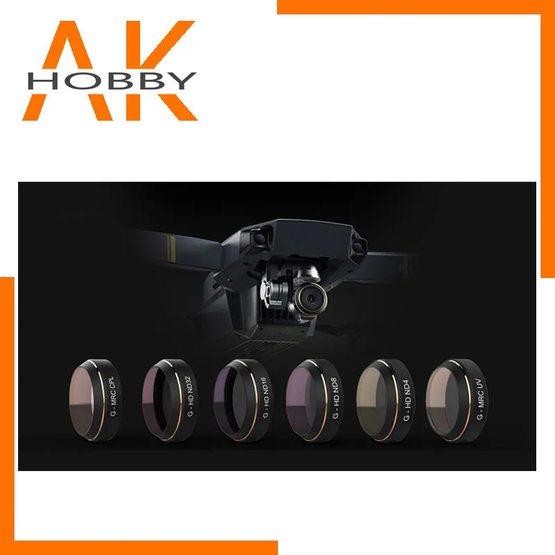 

PGY G-UV ND4 ND8 ND16 ND32 CPL HD Lens Filters Set for FPV MAVIC Pro Drone