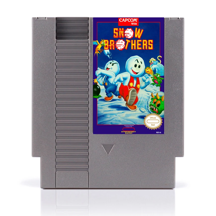 Snow Brothers 72 Pins Game Card For 8 Bit Game Player NTSC And Pal Version