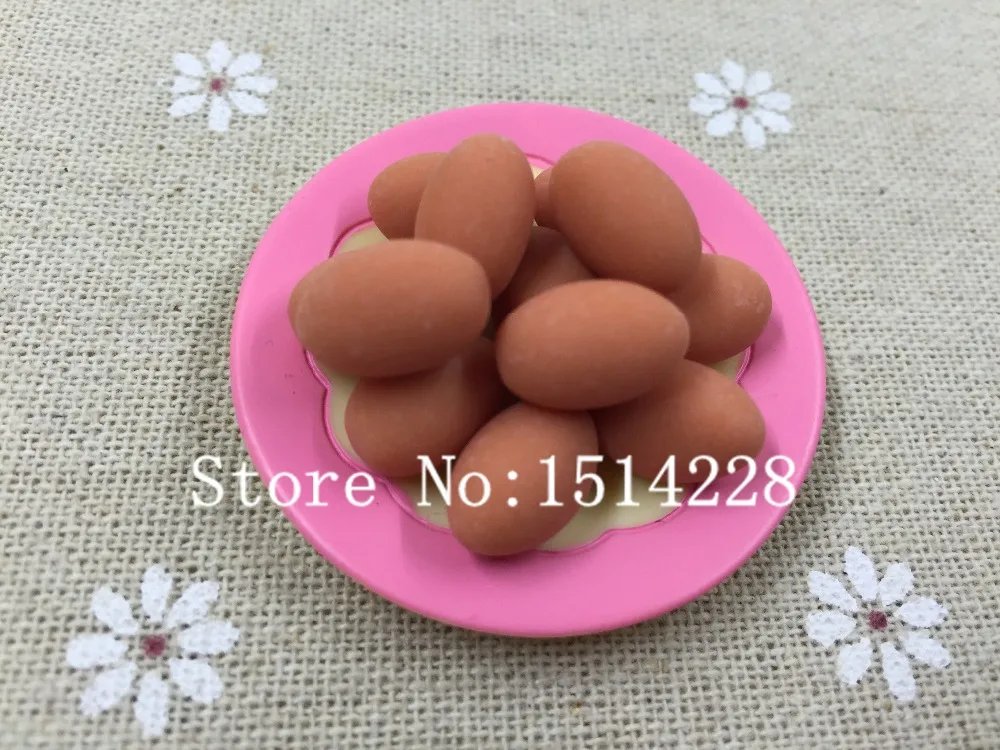 Resin cute miniature Egg/Quail Egg/Duck Egg for dollhouse decoration DIY .