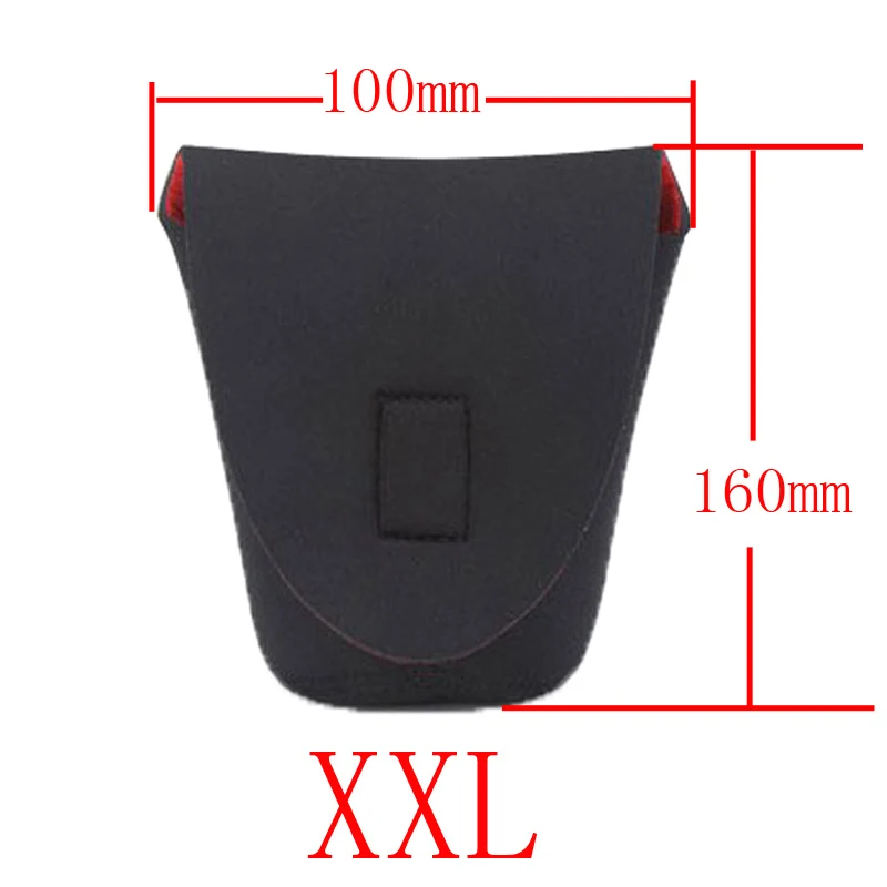 S M L XL XXL Neoprene impermeável Soft Bolsa para lente de câmera Tamanho da caixa