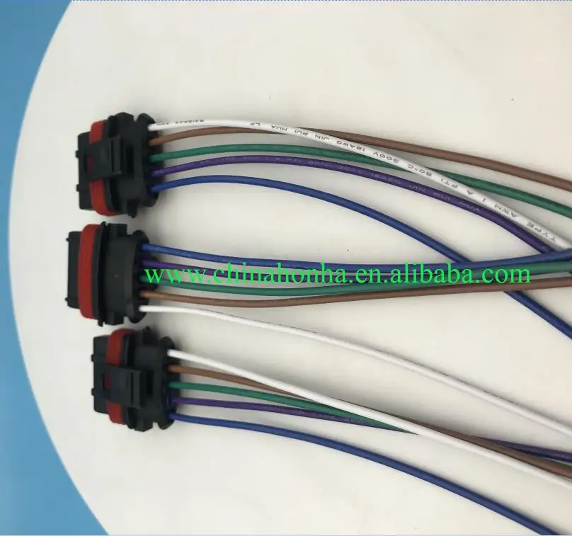 Free shipping 10/20/50/100 pcs/lots 5 pin waterproof connector housing 3.5 series auto electrical plug wire harness