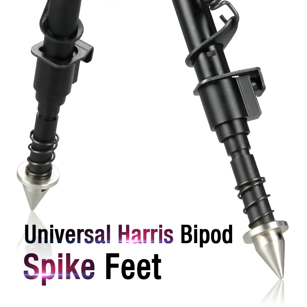 E.T Dragon การล่าสัตว์ Bipod Harris Spikes ฟุตยุทธวิธี 2pcs โลหะอุปกรณ์เสริมสำหรับกลางแจ้ง gz330226