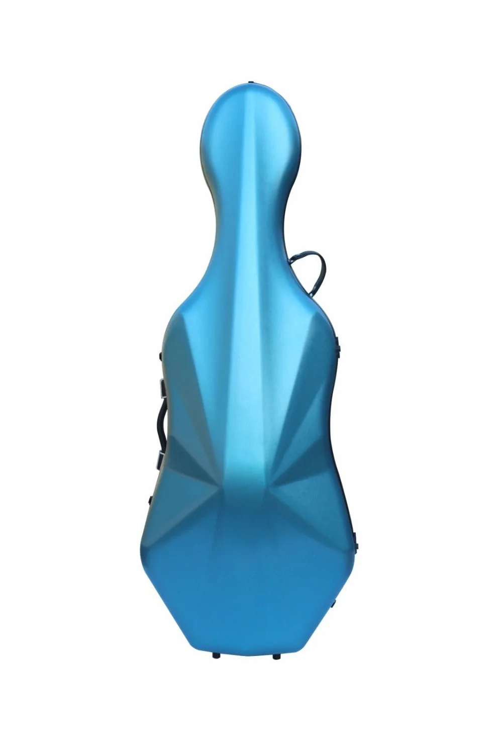 

blue color 4/4 cello case high strength carbon composite material with wheel#2