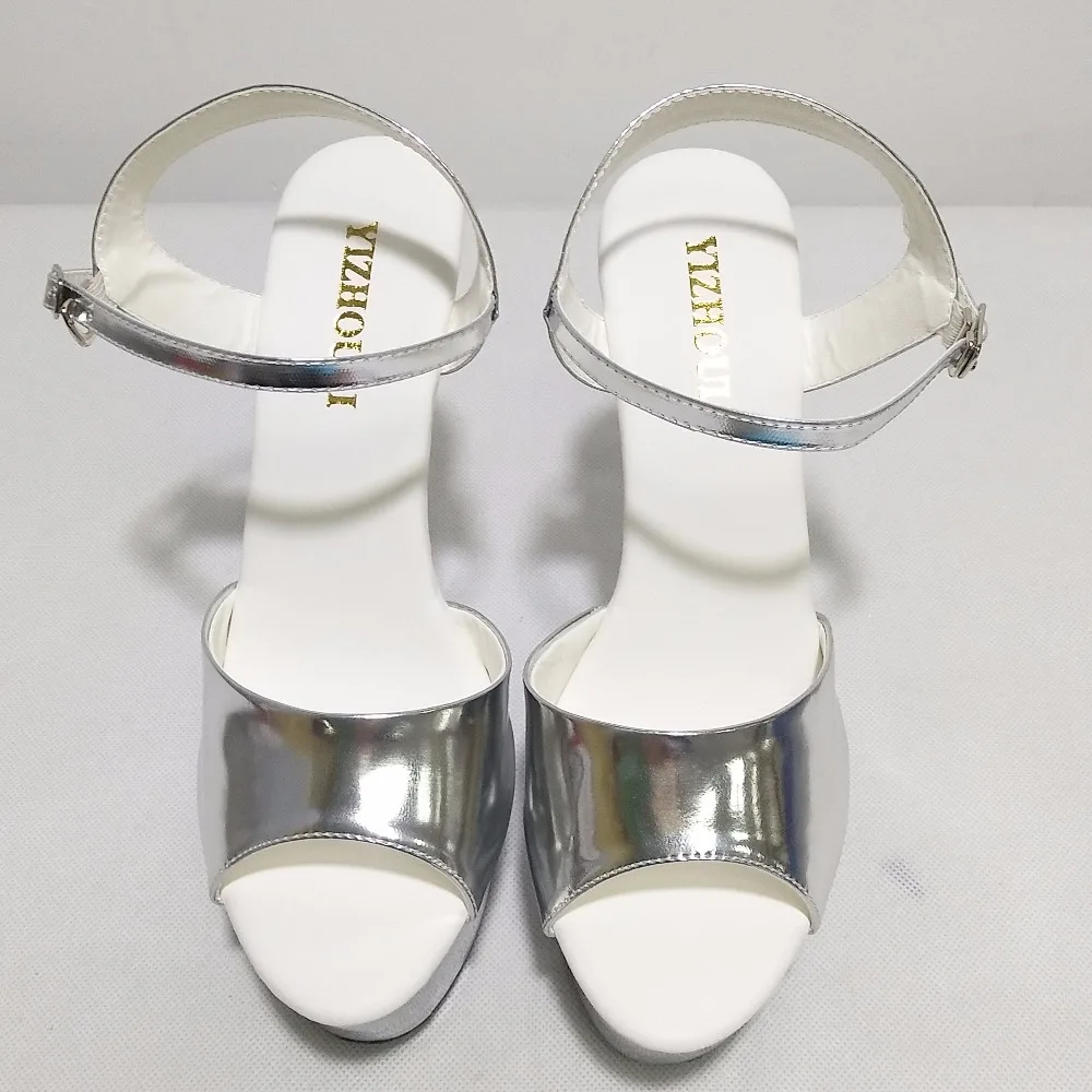 Summer 15cm sexy super high heel crystal shoes, performance/star/model shoes, wedding banquet sandals