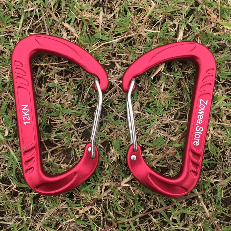 12KN Aluminium Hängematte Schnalle Karabiner Camping Hängematte Legierung Aluminium Schnell Hängen Gürtel Haken Verschluss Camping Ausrüstung – Detail 4
