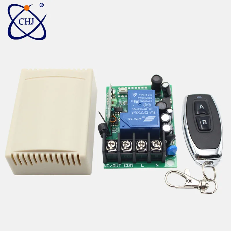 

433Mhz Universal Wireless Remote Control Switch AC 220v 110V 120V 2CH Relay Receiver Module and 1pcs RF 433 Mhz Remote Controls