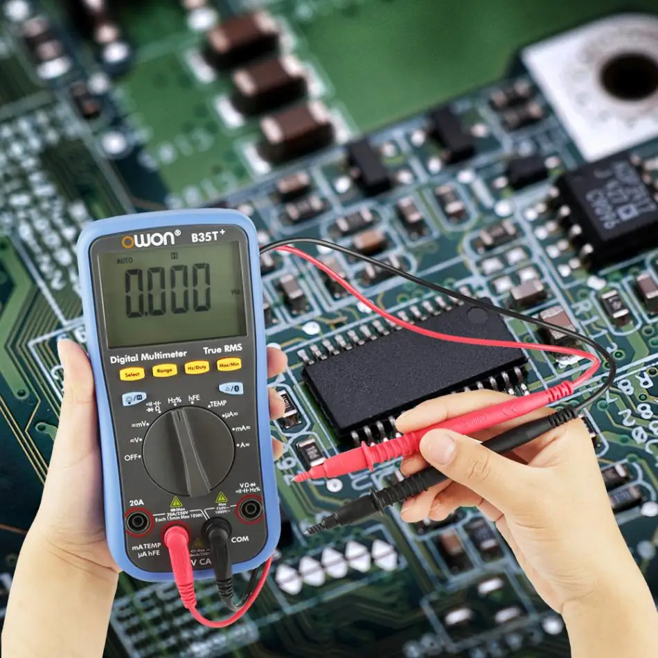 Originele Owon B35T + Digitale Multimeter True-Rms Auto Range Bluetooth Voltmeter Stroom Spanning Ampèremeter Ohmmeter Ohm Tester