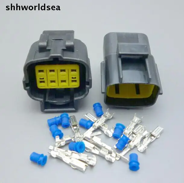 

shhworldsea 8 Pin 1.8mm Sealed Waterproof Wiring Connector Auto Plug For Engine Oxygen Sensor 174984-2 174982-2