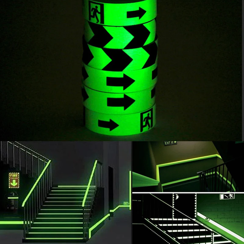 

Roadstar 5cmX45.7m Luminous Photoluminescent Tape Glow In The Dark Tape Stage Home Decoration Night Vision