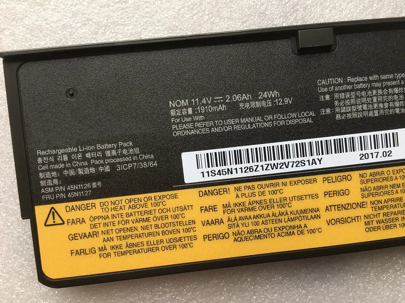 Imagem -05 - Supstone Novo 45n1126 45n1734 Bateria do Portátil para Lenovo Thinkpad T550 T560 W550s Sb10k12721 45n1128 45n1127 45n1136 45n1138 N1741