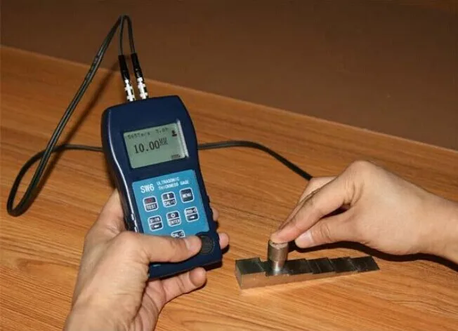 Ultrasonic Thickness Gauge Meter SW6 Measurement Range 0.65~400mm High Resolution 0.01mm With USB Interface For Metal