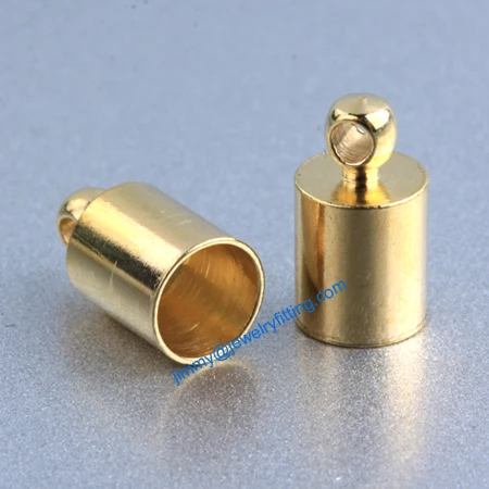 

Jewelry findings raw brass End caps for laether cord end cap crimp beads 6*11mm