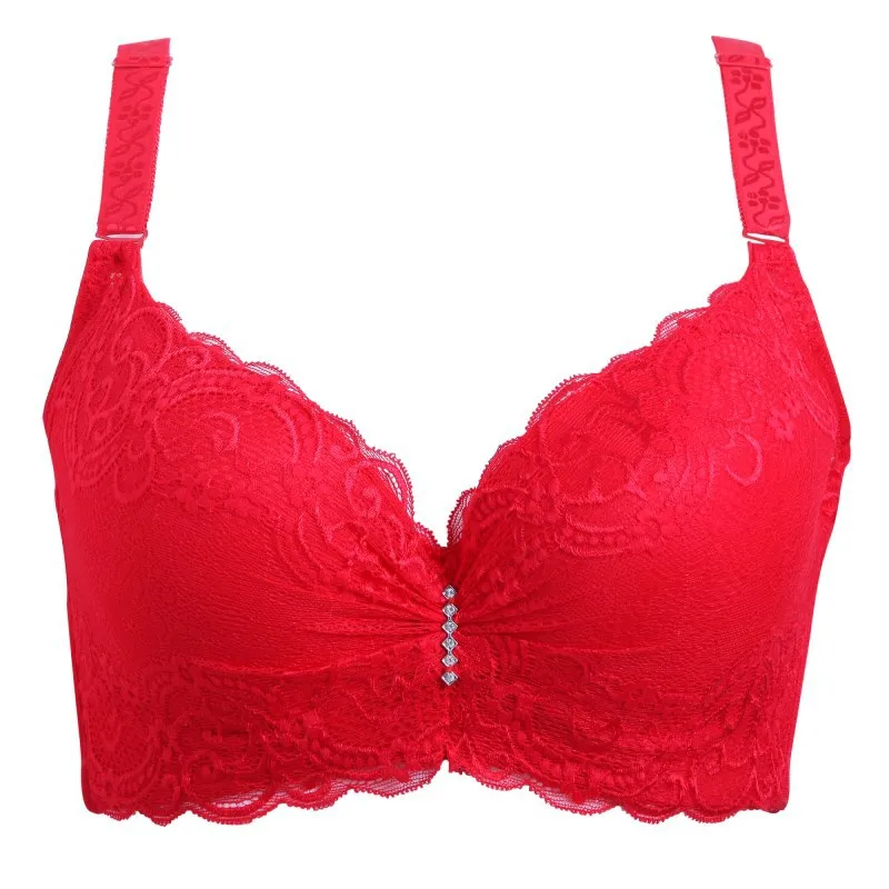 Fashion Lace Bra Thin Cup Push Up Bra plus Size C D Cup Sexy Women Underwear Brassiere Gather Bralette Lingerie Modis Lady