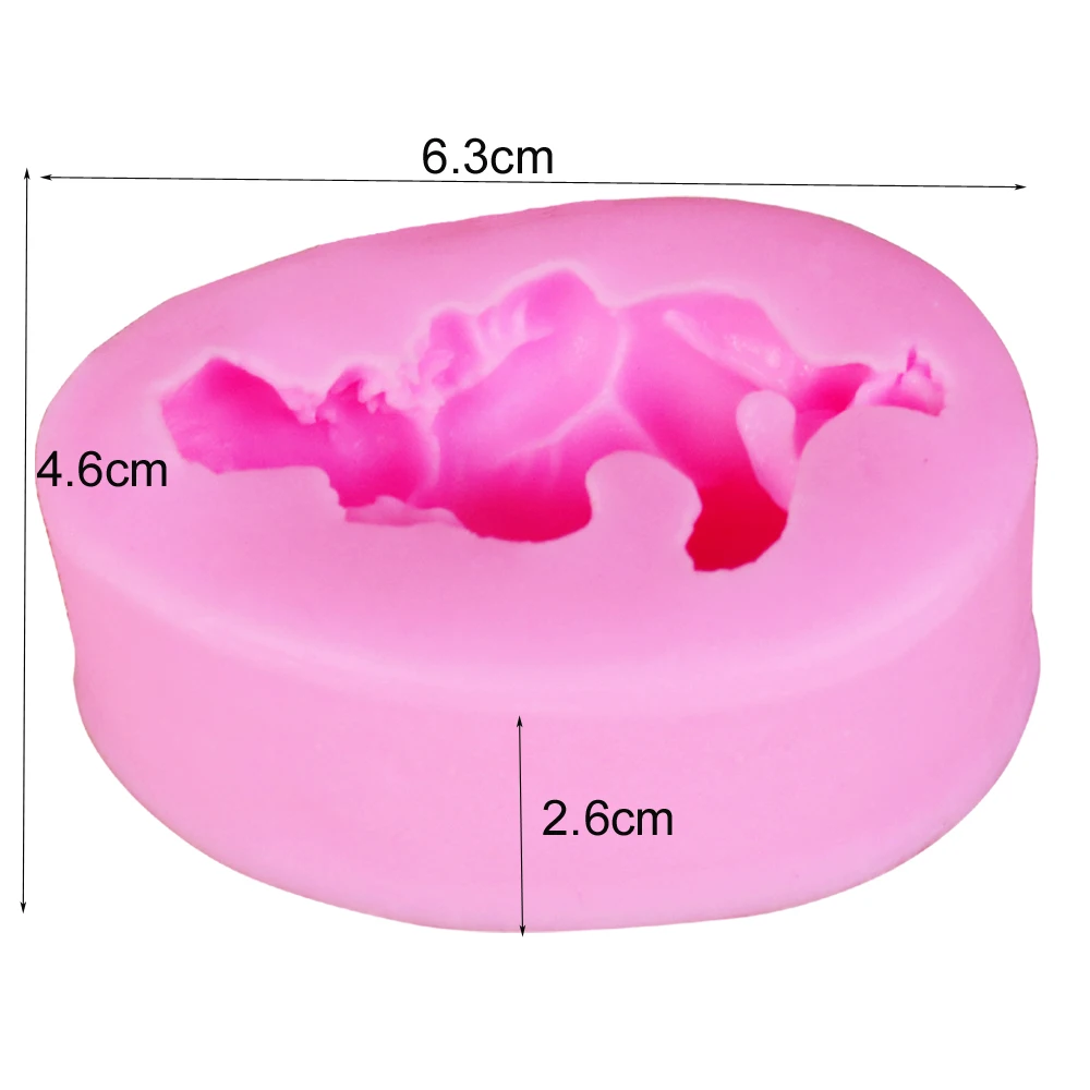 M046 Sleeping Baby Silicone Candle Moulds Soap Mold Kitchen-Baking Resin Form Home Decoration 3D DIY Clay Craft Wax-Making