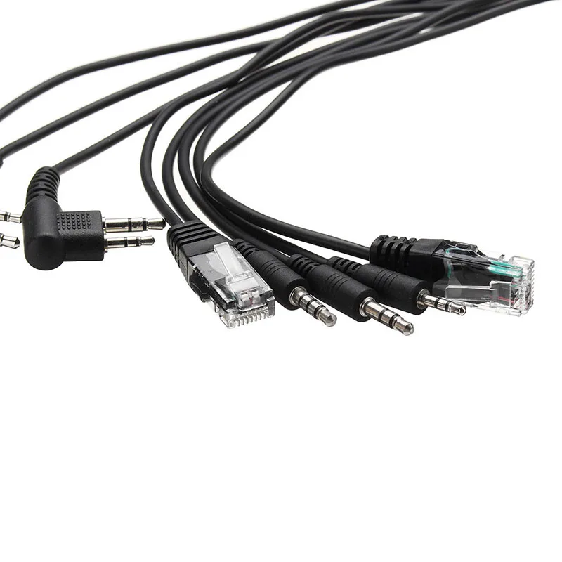 Multifunction  8 in 1 USB Programming Cable For BAOFENG UV-5R UV-82 BF-888S UV-B5 UV-B6 Kenwood PUXING Baofeng uv 5r Accessories