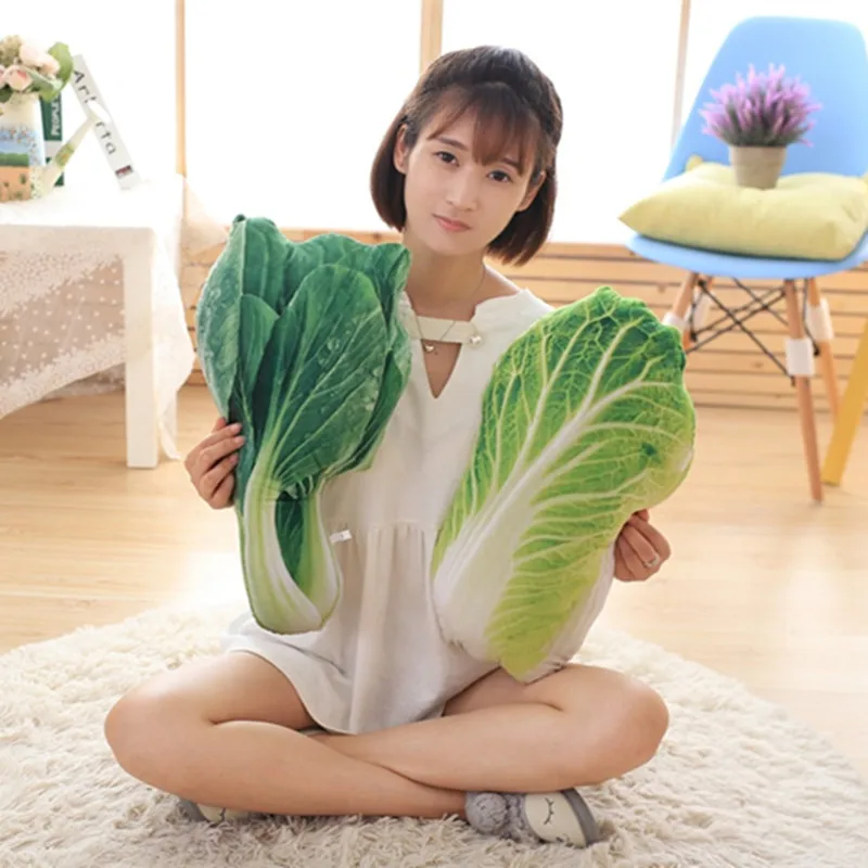 3D Vivid Vegetable Cabbage Potato Cushion Home Decor Sofa Office Nap Throw Pillow Cushions Car Seat Cushions Kids Plush Toys