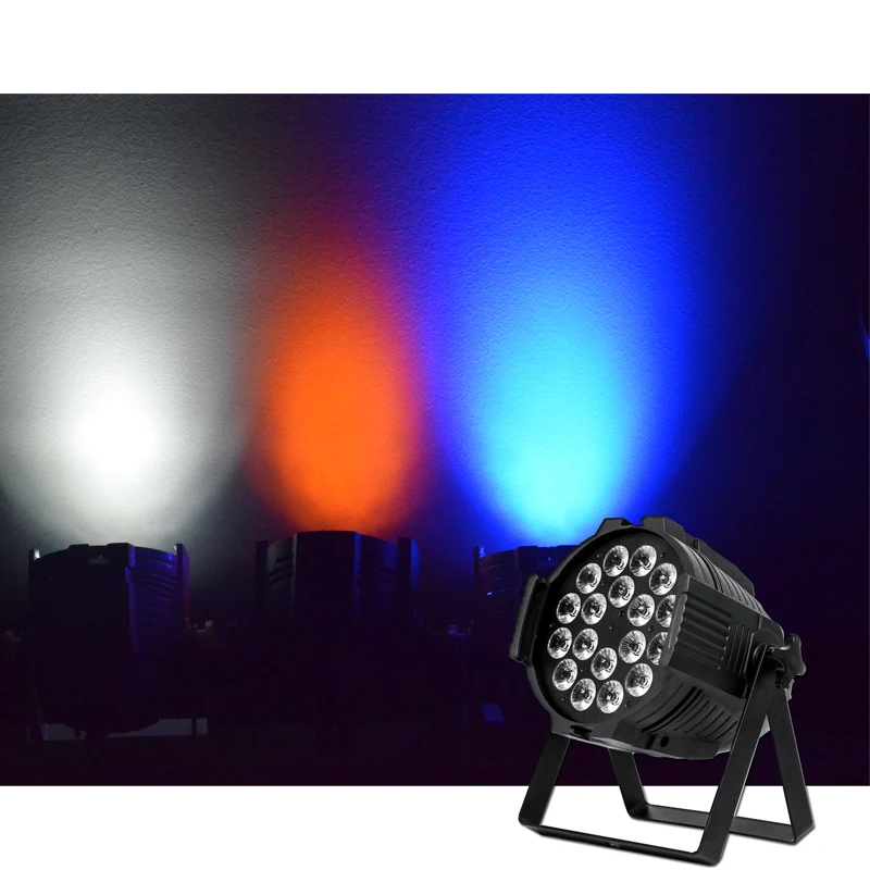 (Pack of 4) BIG SALE 18X15W 5in1 RGBAW LED PAR LIGHT DMX512 LED Par Projector For Party 6/10CH Stage Lighting Disco Lights