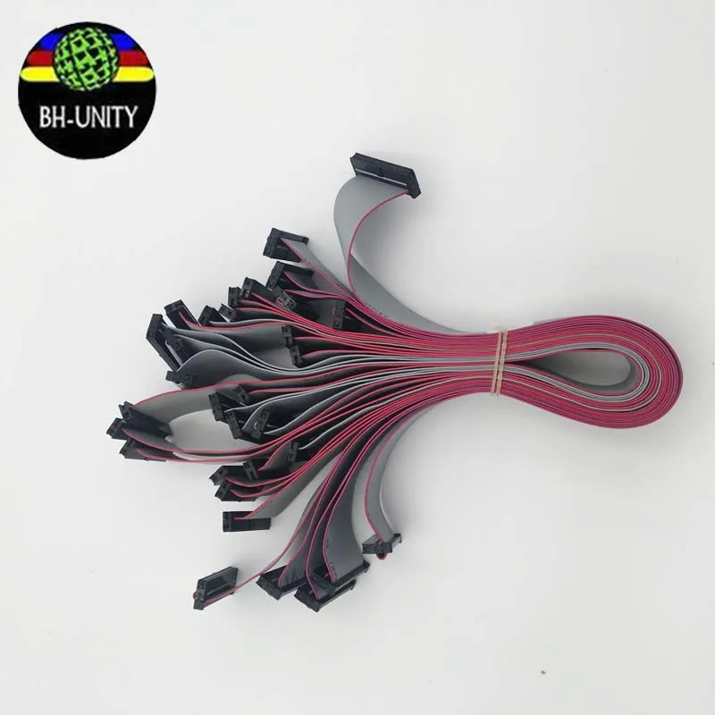 factory price km512 print head data cable 34pins use for inkjet printer myjet spare part