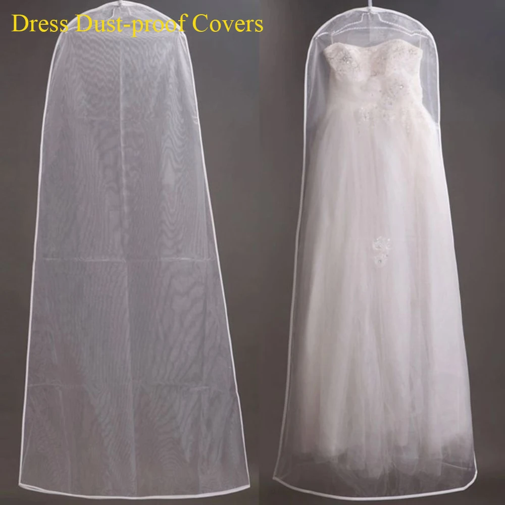 Wedding Dress Garment Protector Dust-proof Covers Bride Gown Storage Bags Clothing Cover Transparent Wardrobe Case