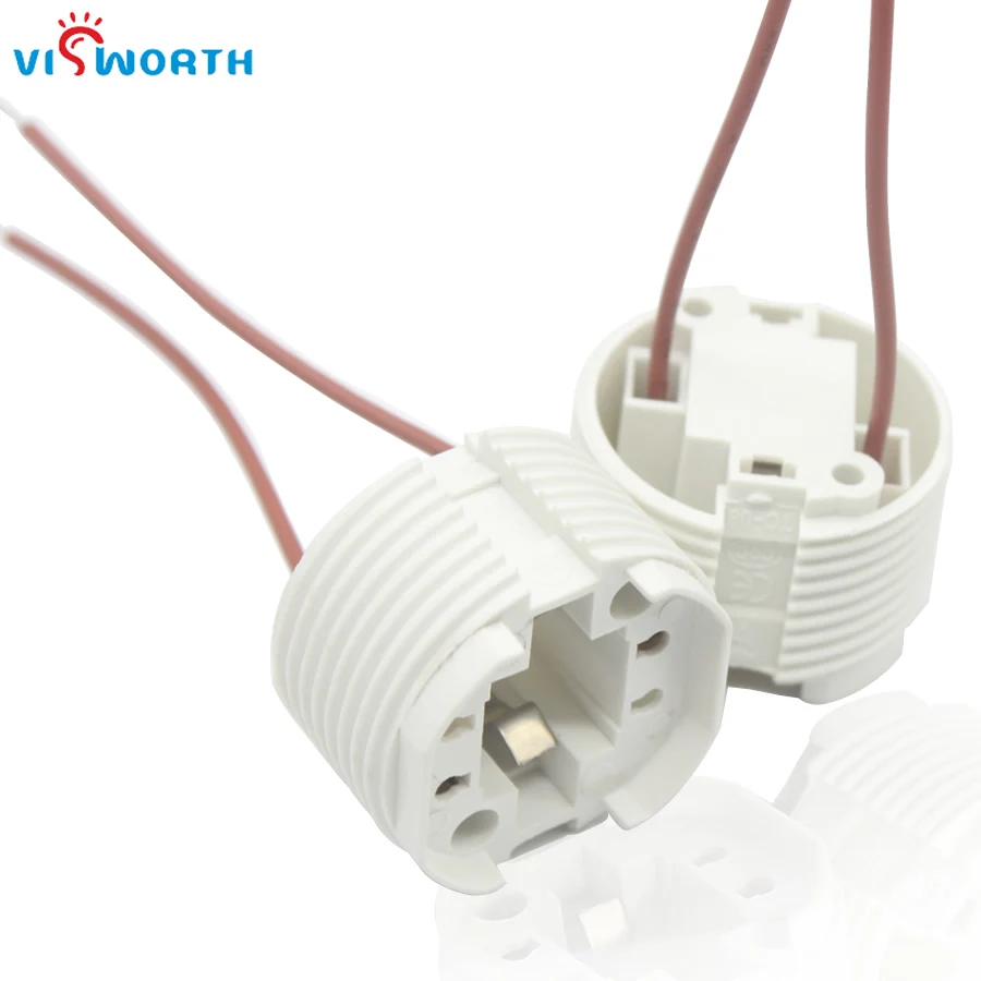 

VisWorth 3A 220V G24 Socket Base Led Lamp Adapter Converter Holder 2Pin With Wire For Led Light