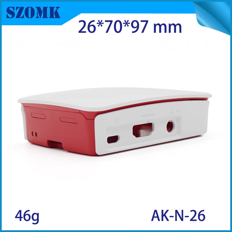 10 Pieces 26*70*97mm szomk abs plastic enclosure box for electronic raspberry pi 3 plastic instrument housing case