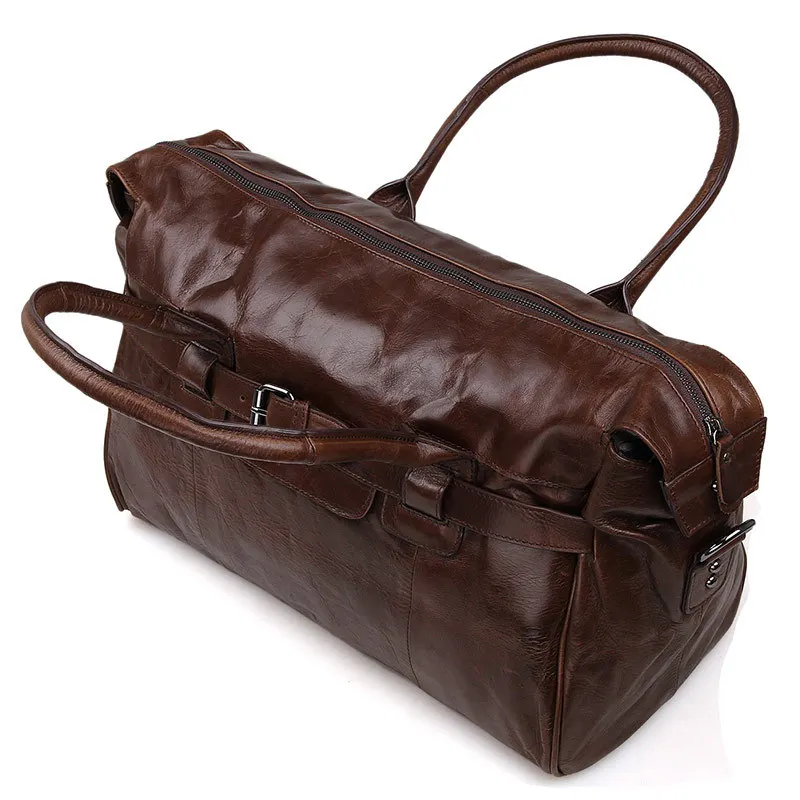 Imagem -04 - Nesitu Bolsa de Couro Genuíno Masculina M7079 Bolsa de Viagem com Grande Capacidade de Café e Pele de Real para Homens