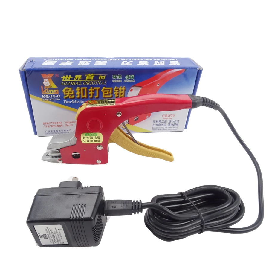 1 cái Điện Đóng Đai manual sealless thiết bị công cụ PP dây đeo sưởi ấm hàn bao bì carton niêm phong packer