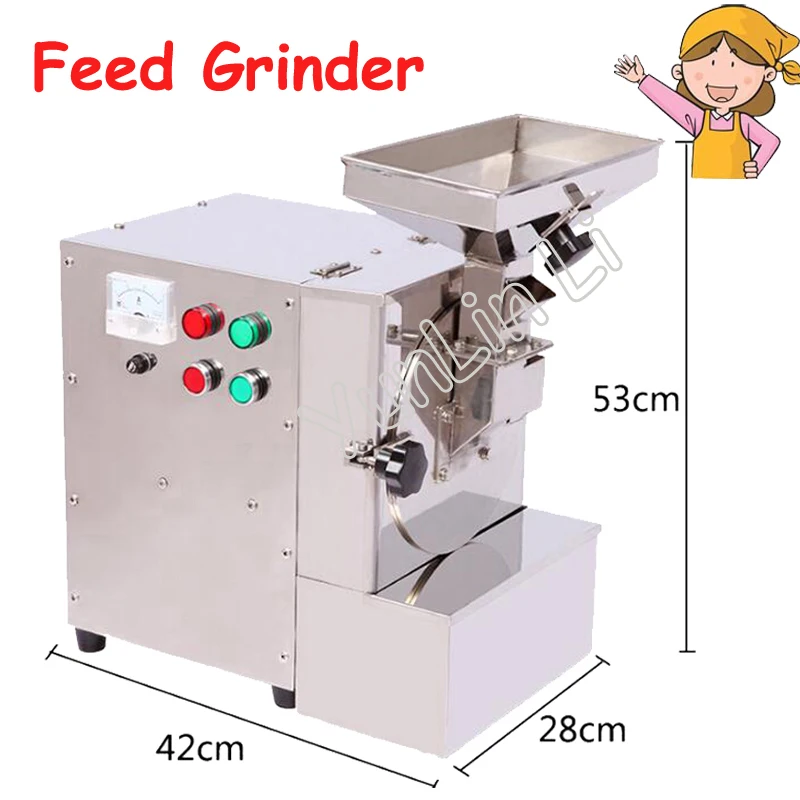 Feed Grinder Crusher for Nuts Almonds Commercial Milling Fat/ Peanuts/Sesameseeds /Beans/Spices Grasso Milling Machine