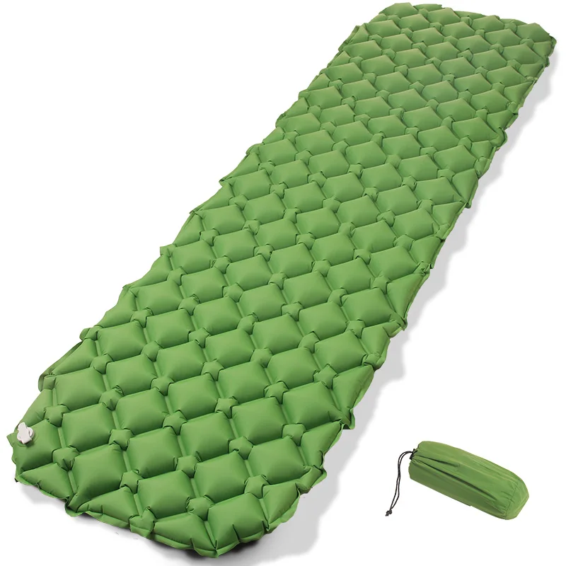 

Outdoor Inflatable Moisture Pad Single Sleeper Lunch Frostproof Moisture Ultra Light Eggs Air Cushion 5cm Storage volume small