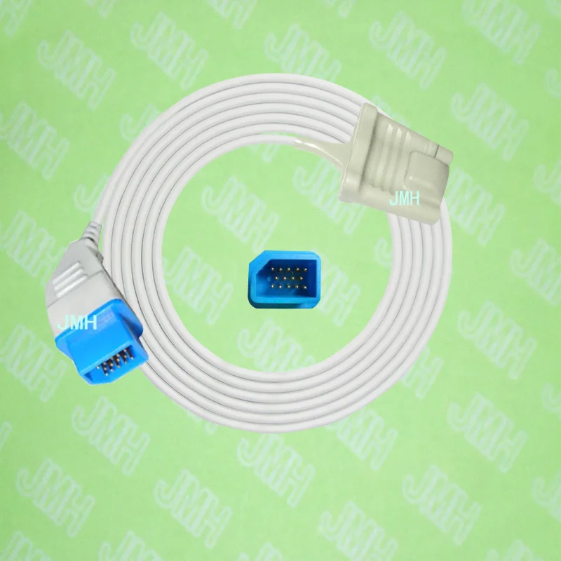 Compatible with Nihon kohden Pulse Oximeter monitor, Adult silicone soft tip spo2 sensor, 14PIN.