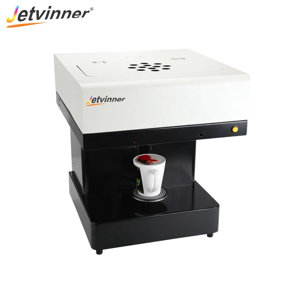 

Jetvinner One-cup Coffee Printer Inkjet Print Machine with Edible Ink for Latte, Cake, Macarons, Beer, Flowers, Candy, etc.