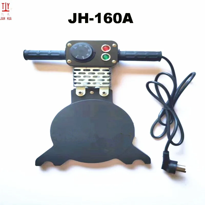 JIANHUA 160mm PE pijp butt lasser butt lasmachine fuser fittings verwarming plaat hete plaat hand verwarming plaat