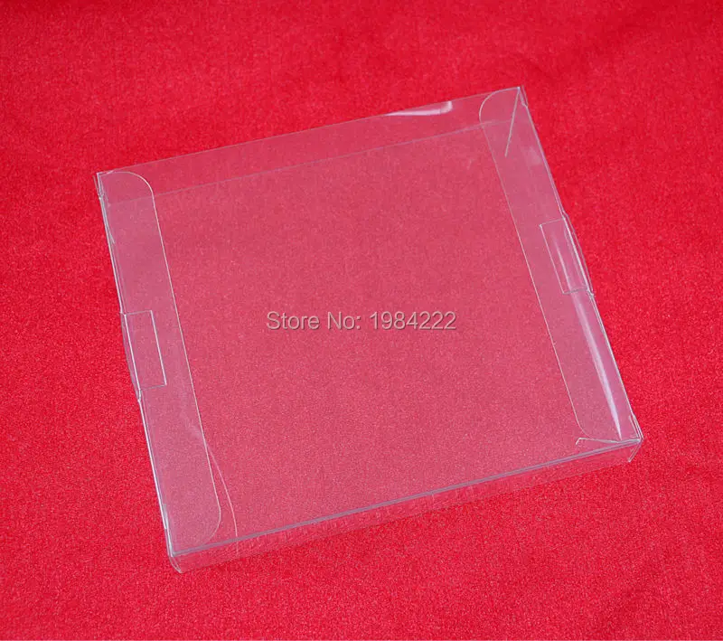 10 unids/lote funda protectora de tarjeta de juego PET de plástico transparente para reemplazo de cajas de juego de cartuchos NES