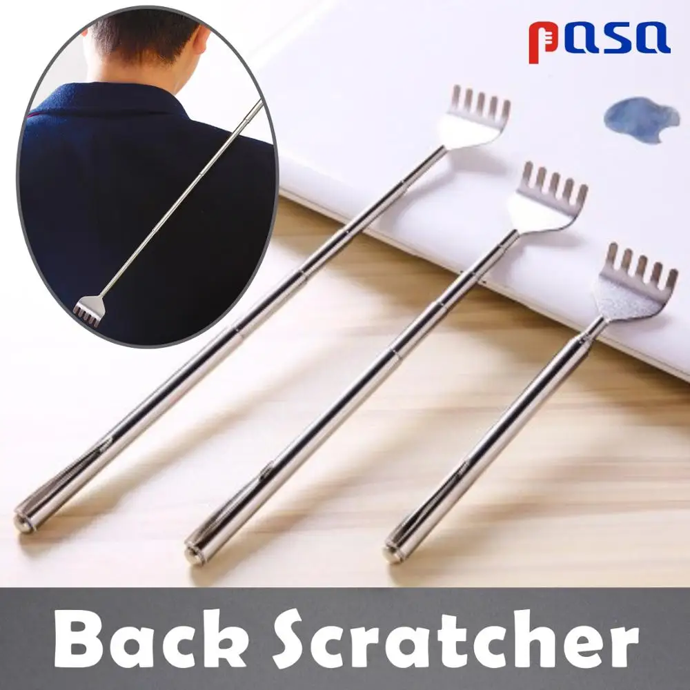 

Stainless Telescopic Portable Extendable Handy Pocket Pen Clip Back Scratcher New Practica Handy Stainless Tickling tool