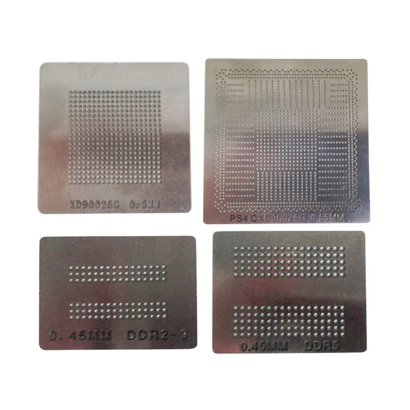 4 sztuk/partia bezpośredniego ogrzewania szablony PS4 BGA wzornik CXD90025G CXD90026G K4B2G1646E DDR3 SDRAM K4G41325FC GDDR5 pamięci RAM Reballing narzędzie