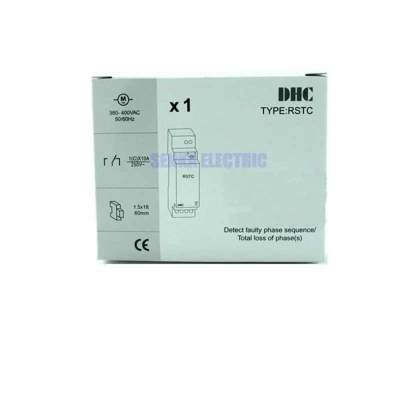 DHC1X RSTC Phase Sequence Loss Protection Relay 3P Power Control Relay