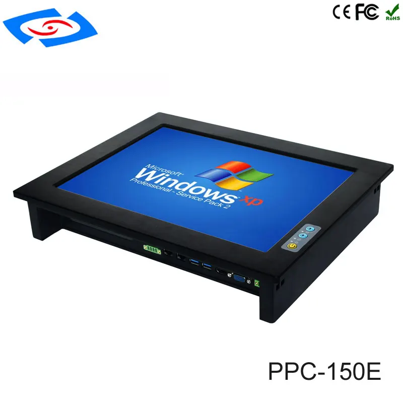 Hohe Qualität Fanless 15 zoll Embedded Industrielle Touch Screen Panel PC Mit RS485/RS422/RS232 Port Für Fabrik automatisierung Tablet