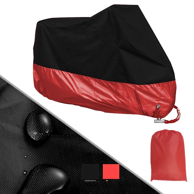 XXXL Black Red Motorcycle Cover For BMW R1150GS R1200GS R1200RT / Honda Shadow Spirit Aero VLX VT750 VT1100 600 / Yamaha V-Star