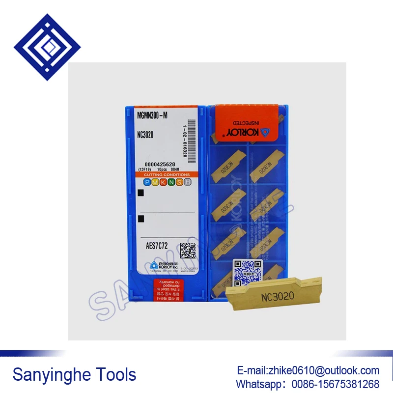 50pcs /lots MGMN300-M NC3030 / MGMN300-M NC3020 / MGMN300-M PC9030 cnc carbide parting & grooving inserts