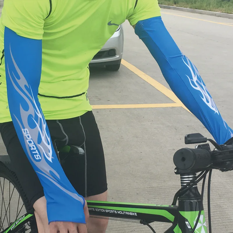 2022 2 Pcs/lot Breathable Arm Sleeves Cycling Sun UV Protector Men Women Bicycle Arm Warmers Cover Bike manguitos para ciclismo