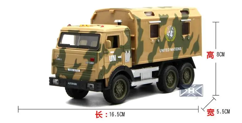 Alloy military model, 1:32 scale Simulation military trucks,alloy pull back toy cars,free shipping